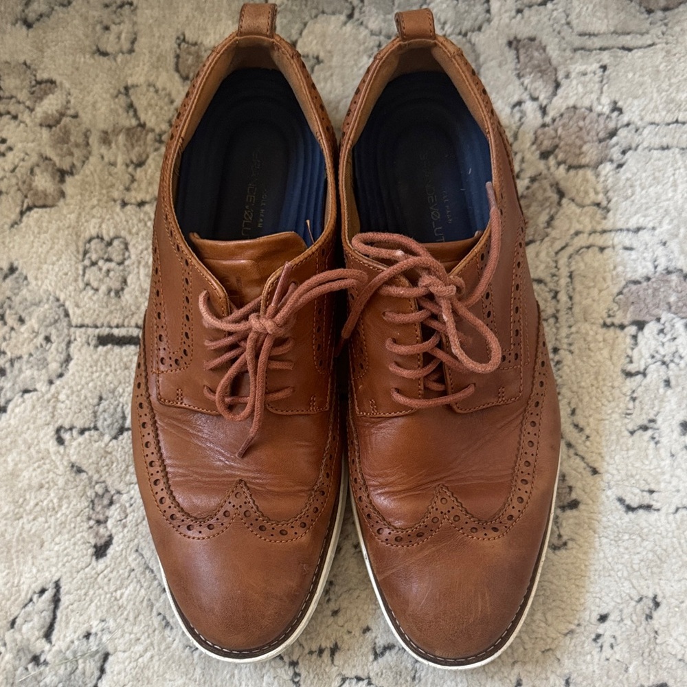 Cole Haan Brown Leather Men's Brogue Shoes